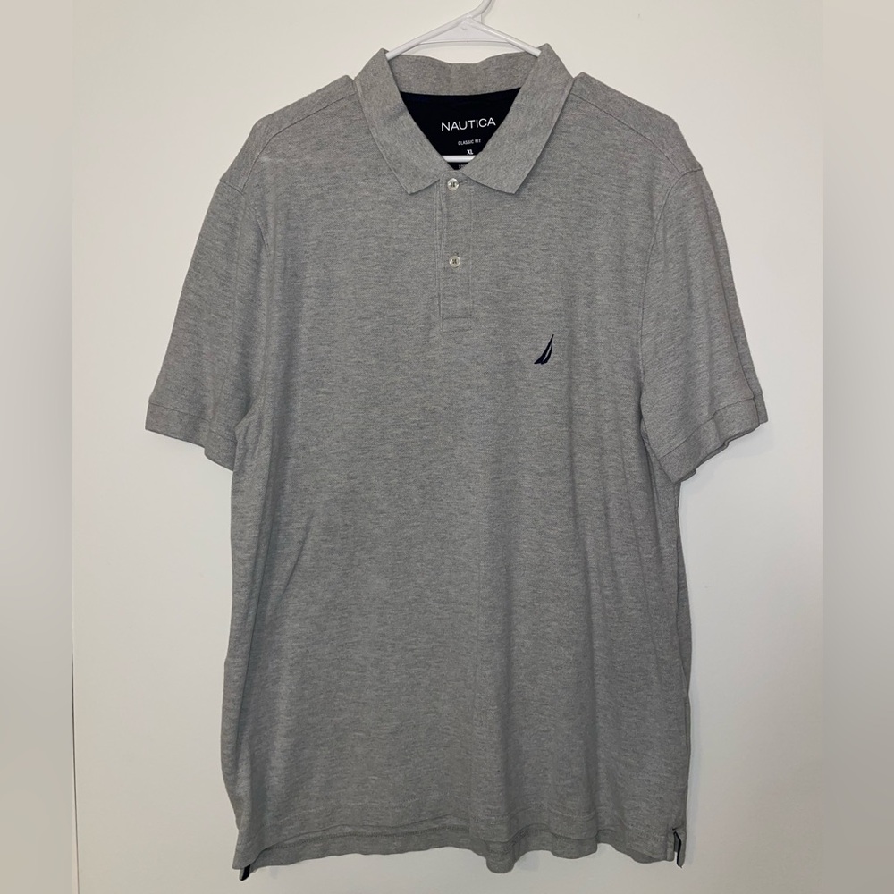 Nautica gray cotton polo